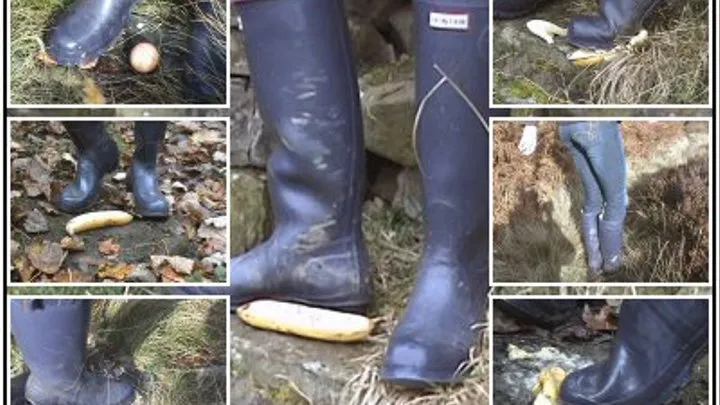 Outdoor Crushing in Hunter Rubber Boots