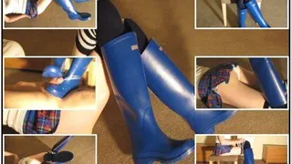 Cutie in Blue Wellies