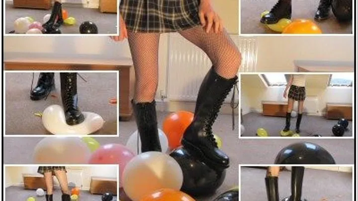 Crushing Balloons in Boots Part 2: Doc Marten Boots