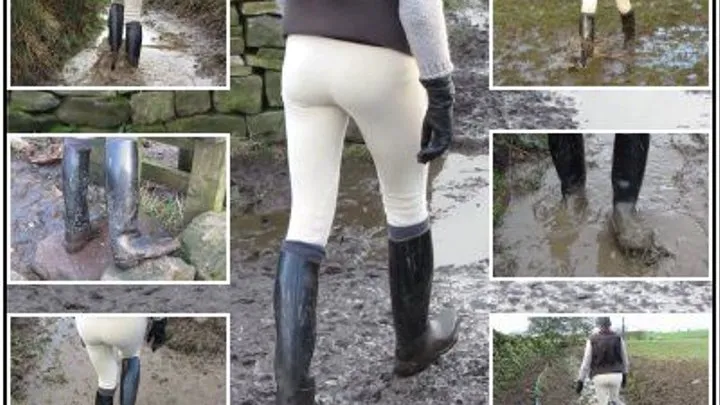 Muddy Country Walk in Riding Boots: Part2