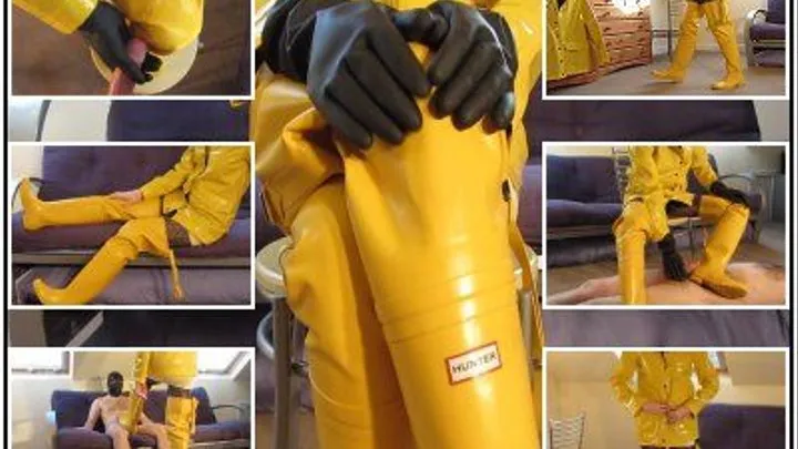 Handjob in Yellow Hunter Waders