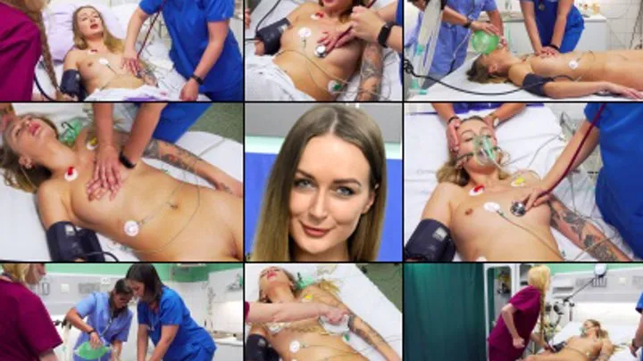 Elena Cardioversion and Resus in Hospital, CPR, Defib, Ambu, 5-Lead, BP, 02, Stething