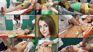 Jozephine Hysterical Patient, CPR, Defib, BP, Ambu, Neck Brace