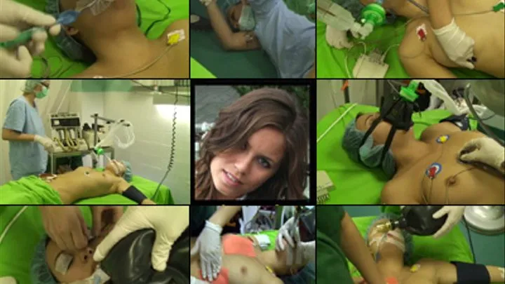 Amy in OR Emergency Double Appendectomy Surgery, CA, Intubation, 02, CPR, Resus, Ambu ( )