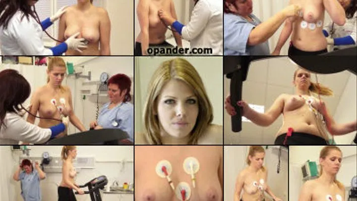 Bianca Perfect Breasts Stress Test, Heart Exam, BP, ECG and Stething