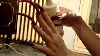 cream on nails