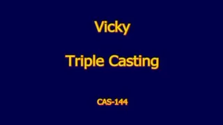 Vicky - Hard Spanking and Caning Casting (angle 1 & angle 2)