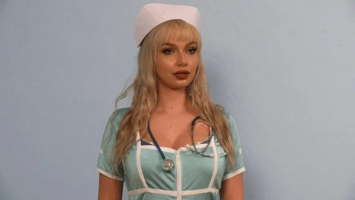 Nurse Jessica Strips Naked! Clinic Confiscates Uniform from Jessica Starling