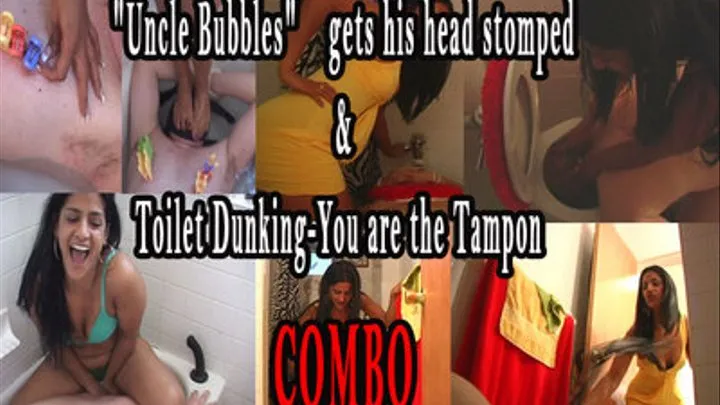 "COMBO" "Uncle Bubbles" gets his head stomped & "Toilet Dunking Extreme-You Are The Tampon"