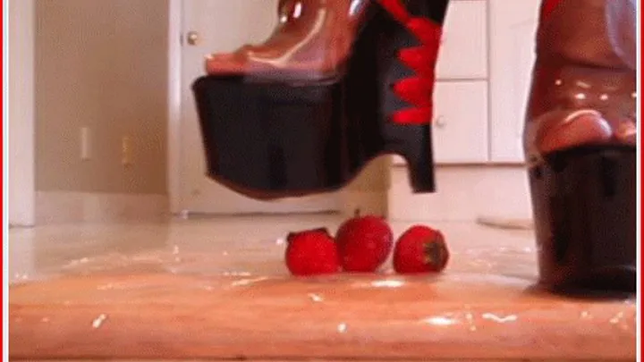 Strawberry heels