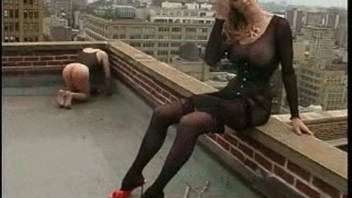 Goddess Severa in 'Rooftop Slave' (Clip 4 of 5)