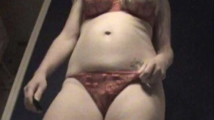 Lots of farts in red lacey panties