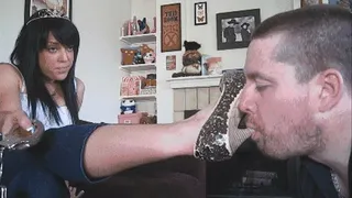 Bitch Face learns the art of sucking dick...