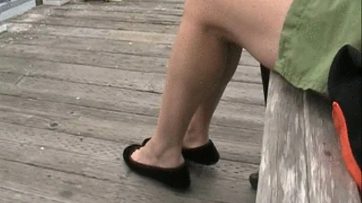 Soft velour flats at a beach resort ~ Full Clip