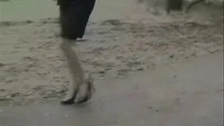 Baby Dolls stuck in a crack + in the water & mud