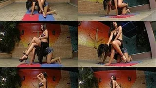 PONY JUMPING BACK DESTROYING THE SKINNY - TOP MISTRESS FRANCESCA - CLIP 6