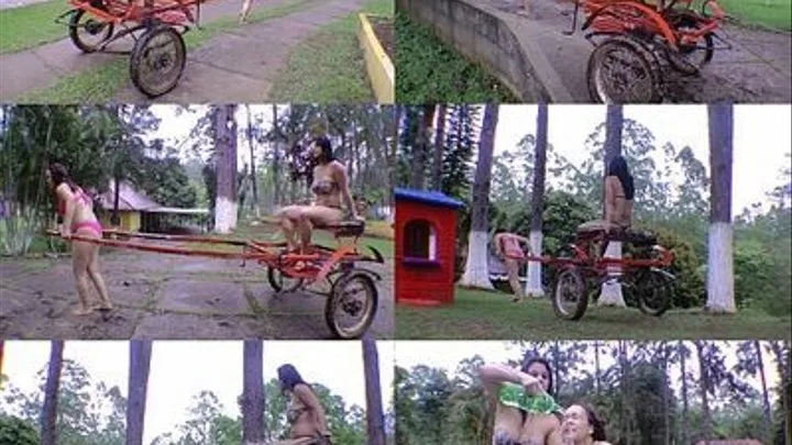 PONY EXTREME HUMILIATION CART LOAD AND REAL EAT GRAM - Giant Girl CRIS CASTELLARI - CLIP 6