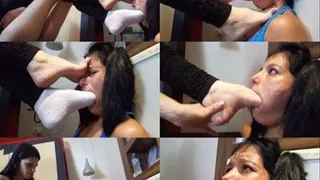 KC 56 -- DEEP FEET TEARING THROAT - TOP MISTRESS KARINA CRUEL IN FLASHDANCE - NEW KC 2016 - CLIP 7 - EXCLUSIVE KC HD