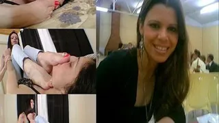 FOOTDOMINATION WITH MY PERFECT AND DANGEROURS FEET - MISTRESS KARINA CRUEL - CLIP 3