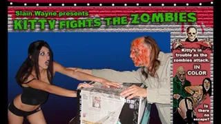 Kitty fights the Zombies