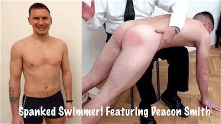 Spanked Swimmer! Featuring Deacon Smith