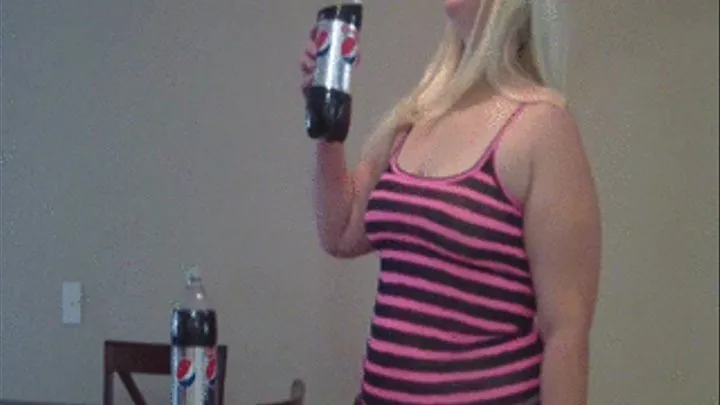 LanaAshley Diet Pepsi Chug