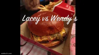 Lacey vs bacon portabella melt from Wendy