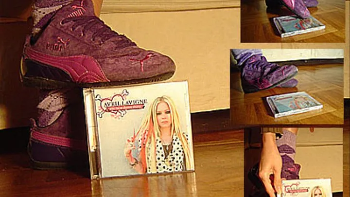 Crush A. Lavigne CD in purple sneakers