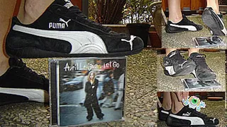 Crush Avril Lavigne CD in black sneakers