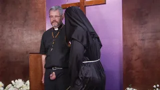 STEP-SISTER BARBARY CONFESSES, PART 1 - HONRY NUN TELLS HER SEXUAL FANTASIES IN CONFESSION, THEN PUNISHES PRIEST WHEN SHE CATCHES HIM JERKING OFF! WMV 432x240