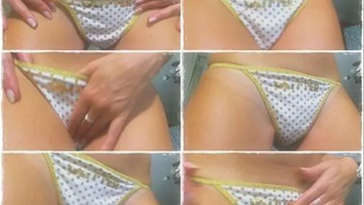 "Glitter" thongs crotch worship *POV*