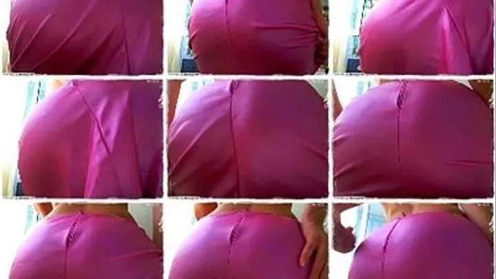 Pink leather skirt ass worship *POV*