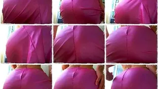 Pink leather skirt ass worship *POV*