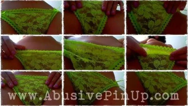 Acid green lace crotch worship *POV*