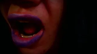 Blue Lipstick Apply - Ultimate Lipstick Fetish