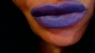 Grey lipstick apply - POV - Punk makeup - Ultimate lipstick fetish