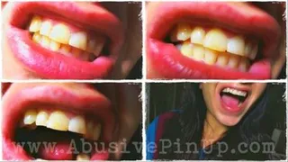 Mouth and teeth fetish *POV*