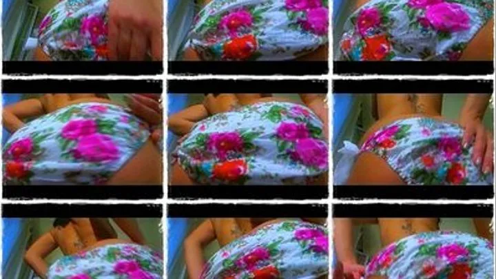 Flower printed full back panty ass worship *POV*