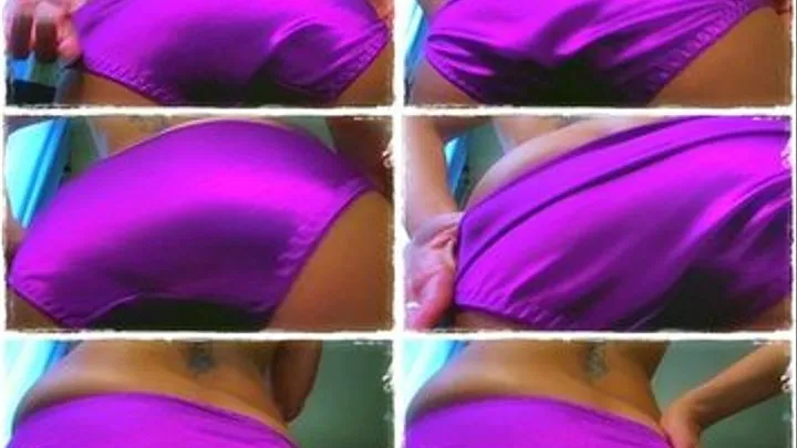 Purple satin panty ass worship *POV*