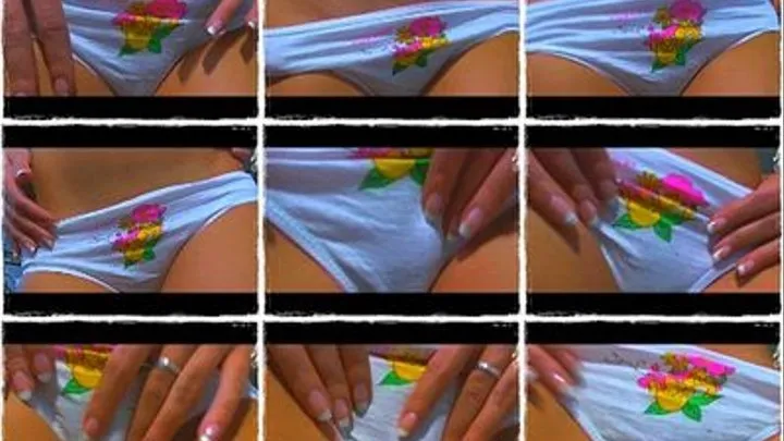 Cute white retro style panty crotch worship *POV*