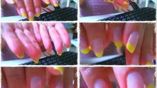 Natural long nails - french manicure *POV*