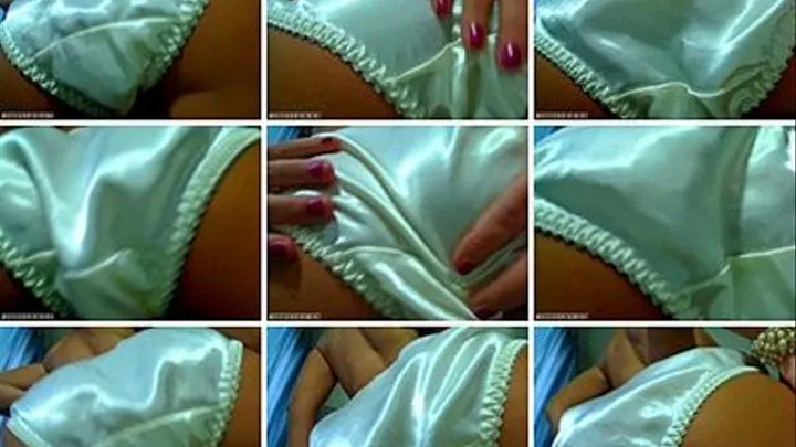 White SATIN panty teasing *POV*