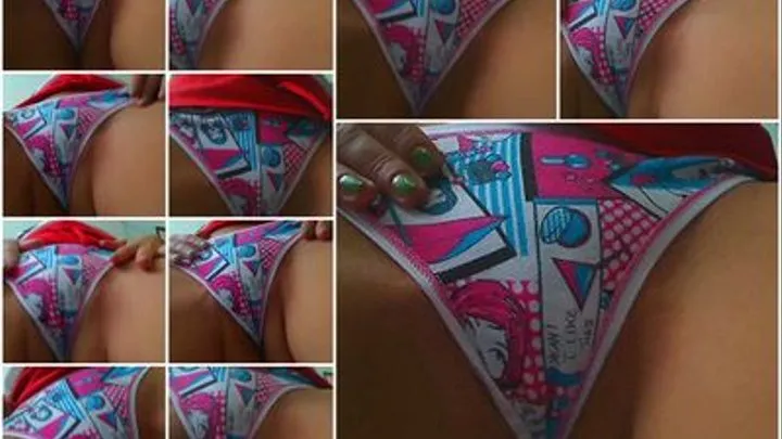 Pop-art panty face sitting *POV*