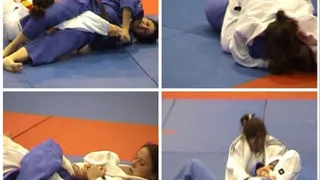 Tape26clip1 ( 1 reverse juji-gatame, 1 tate-shirogatame, 2 juji-gatame attempts in the same match)