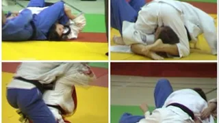 Tape19clip1 ( 1 ippon seoi-nage, 1 inmobilization, 1 juji-gatame, 1 mune-gatame, 1 hold down)