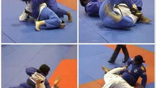 Tape15clip2 ( 1 armbar attempt with throw down, 1 juji-gatame)