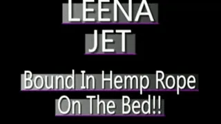 Leena Jet Tied Up In Hemp Rope!