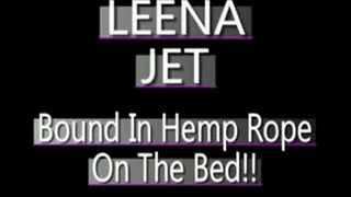 Leena Jet Tied Up In Hemp Rope!