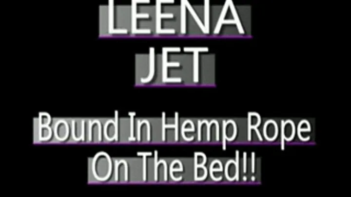 Leena Jet Tied Up In Hemp Rope! - format