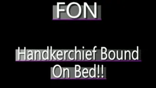 Fon Bound On Bed With Handerchiefs!